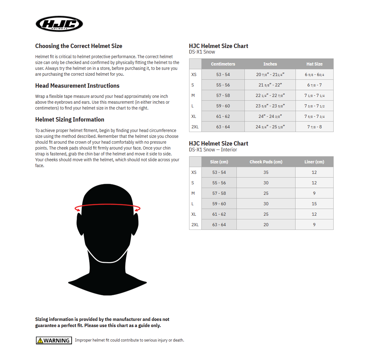 HJC DS-X1 Synergy Snow Dual Sport Motorcycle Helmet