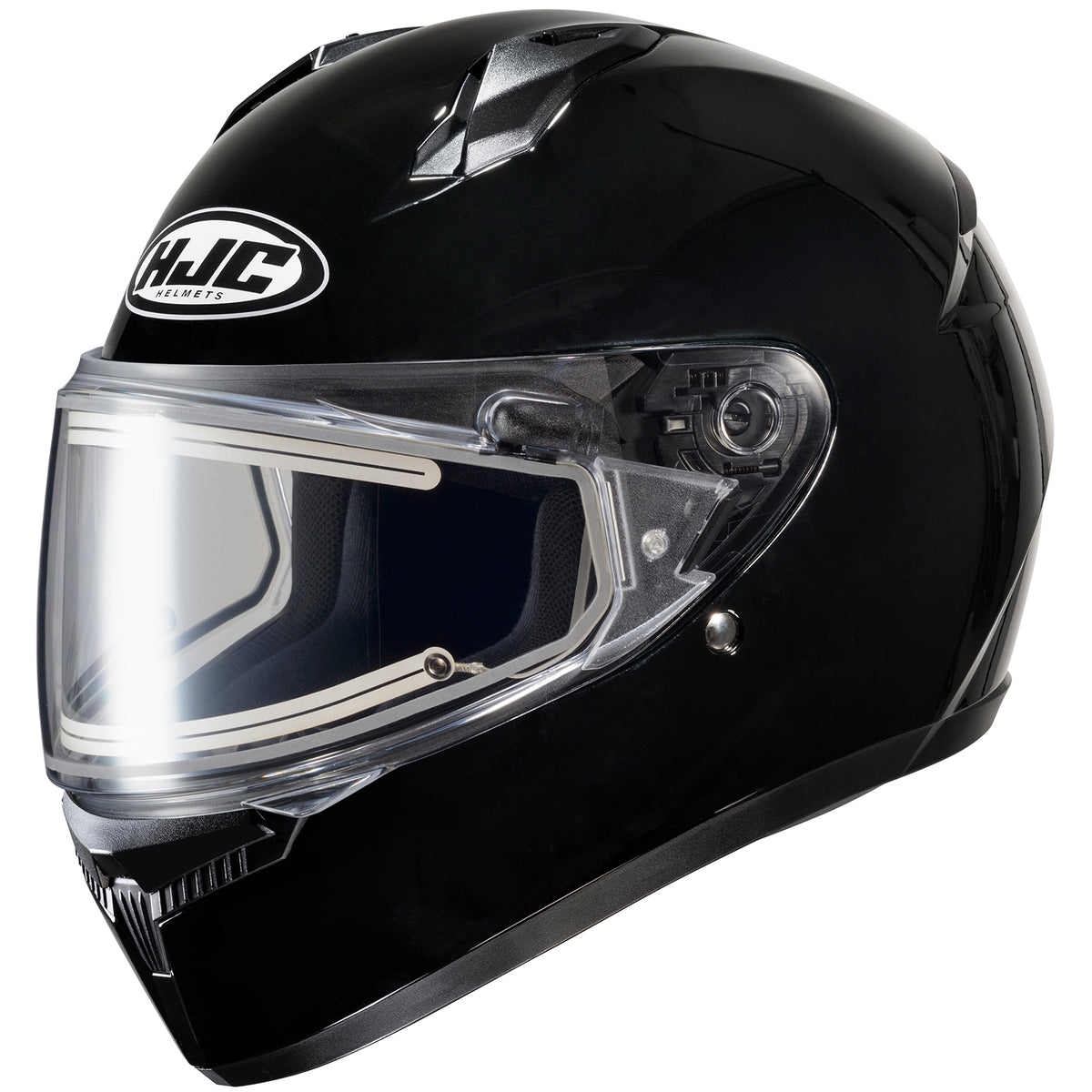 HJC C10 Snow Solid Full Face Motorcycle Helmet w/ Electric Shield