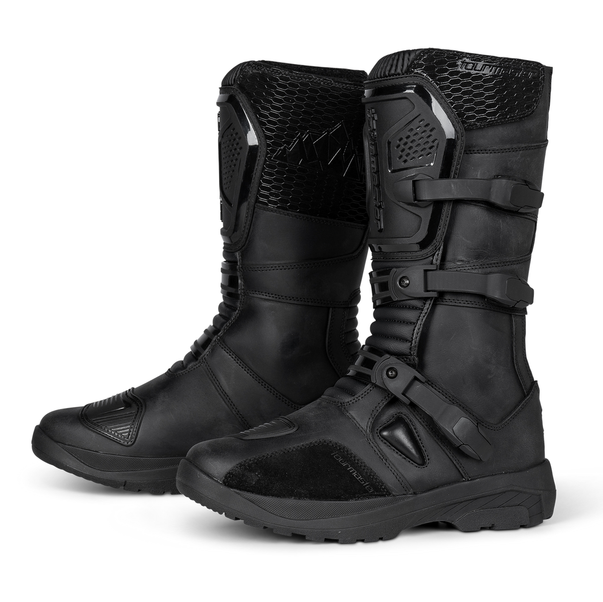 Tour-Master-Highlander-ADV-Motorcycle-Boots-black-side-angle