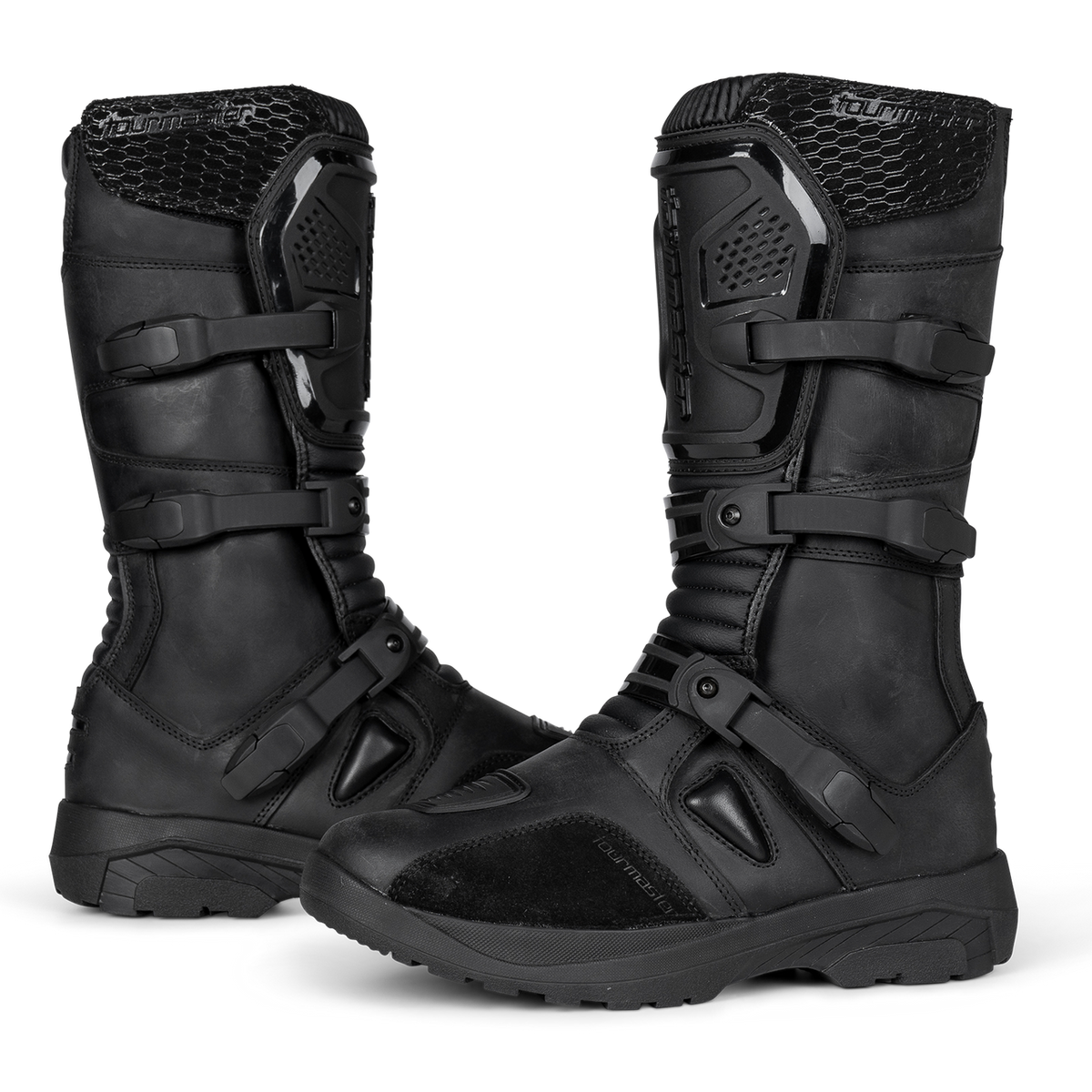 Tour-Master-Highlander-ADV-Motorcycle-Boots-black-side-angle