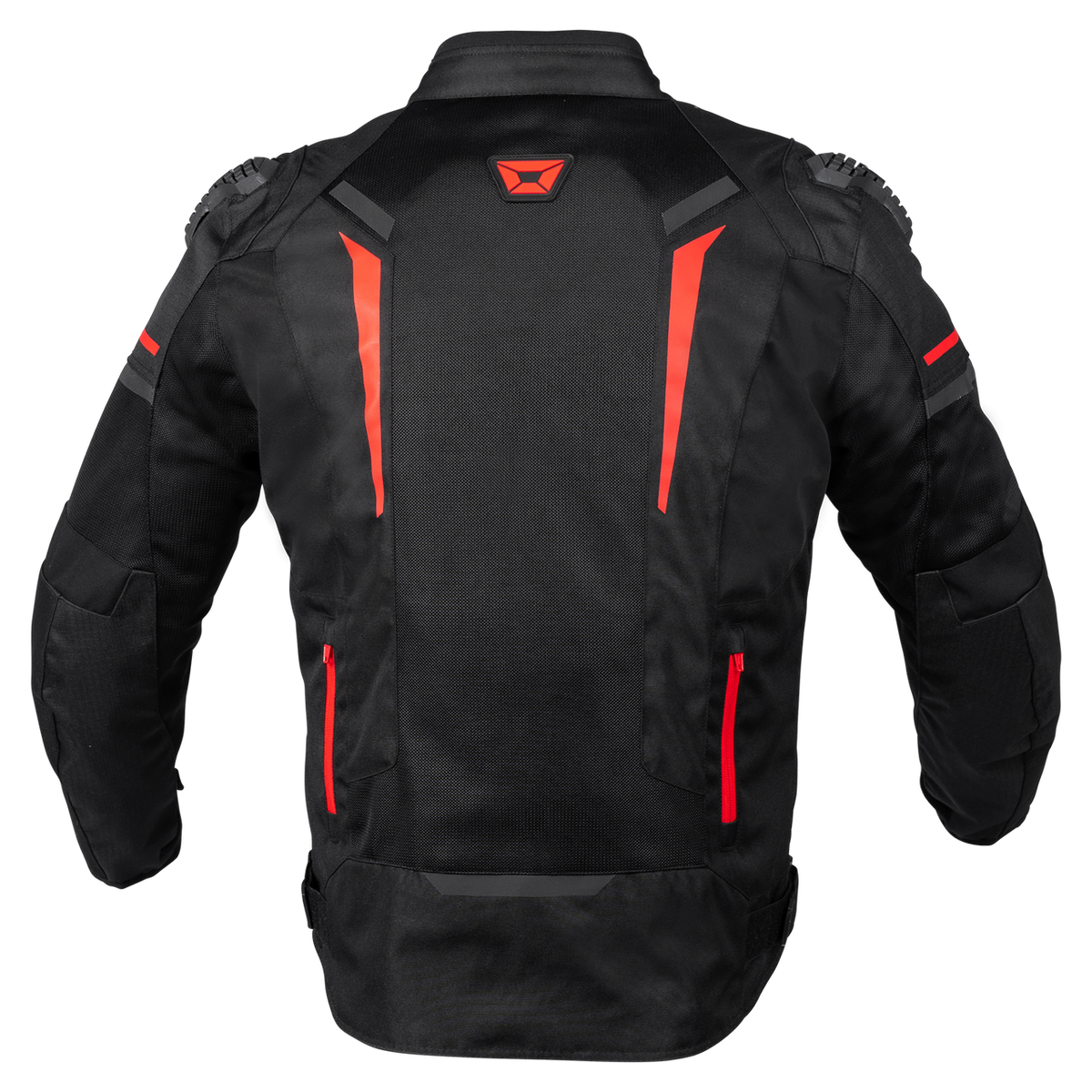 Cortech-Mens-Hyper-Flo-Air-2.0-Motorcycle-Jacket-Black-Red-back-view