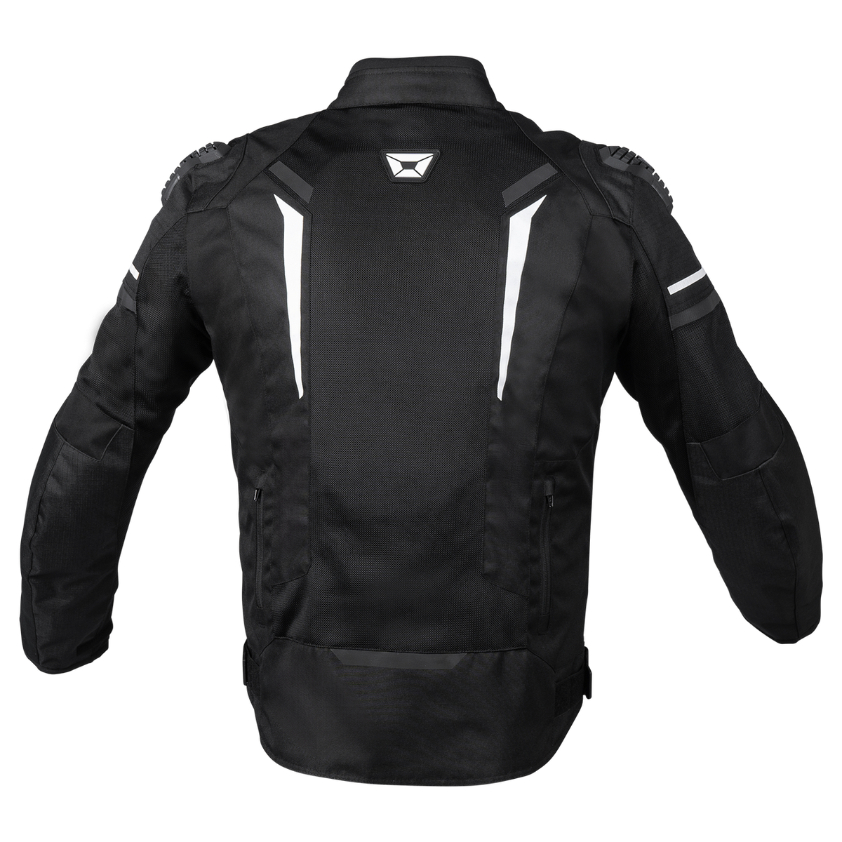 Cortech-Mens-Hyper-Flo-Air-2.0-Motorcycle-Jacket-Black-White-back-view