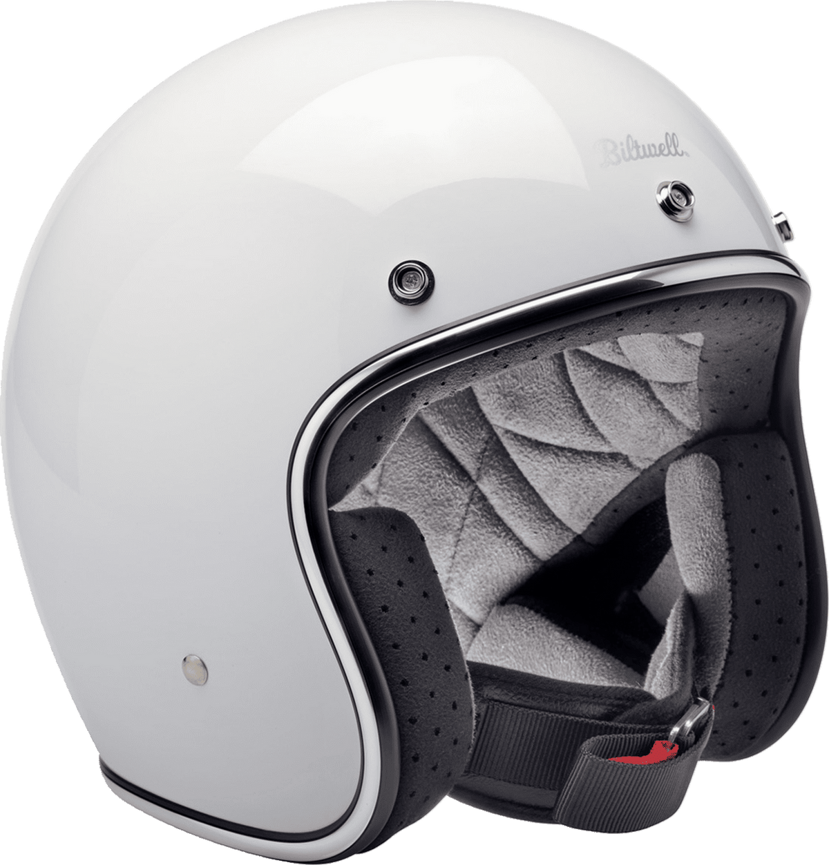 Biltwell-Bonanza-Solid-Open-Face-Motorcycle-Helmet-White-side-view
