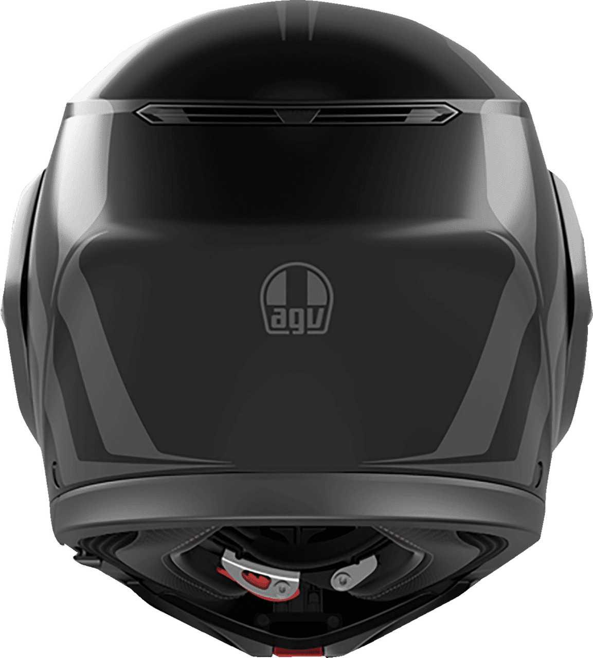 AGV-Resia-Street-Modular-Motorcycle-Helmet-Matte-Black-Grey-back-view