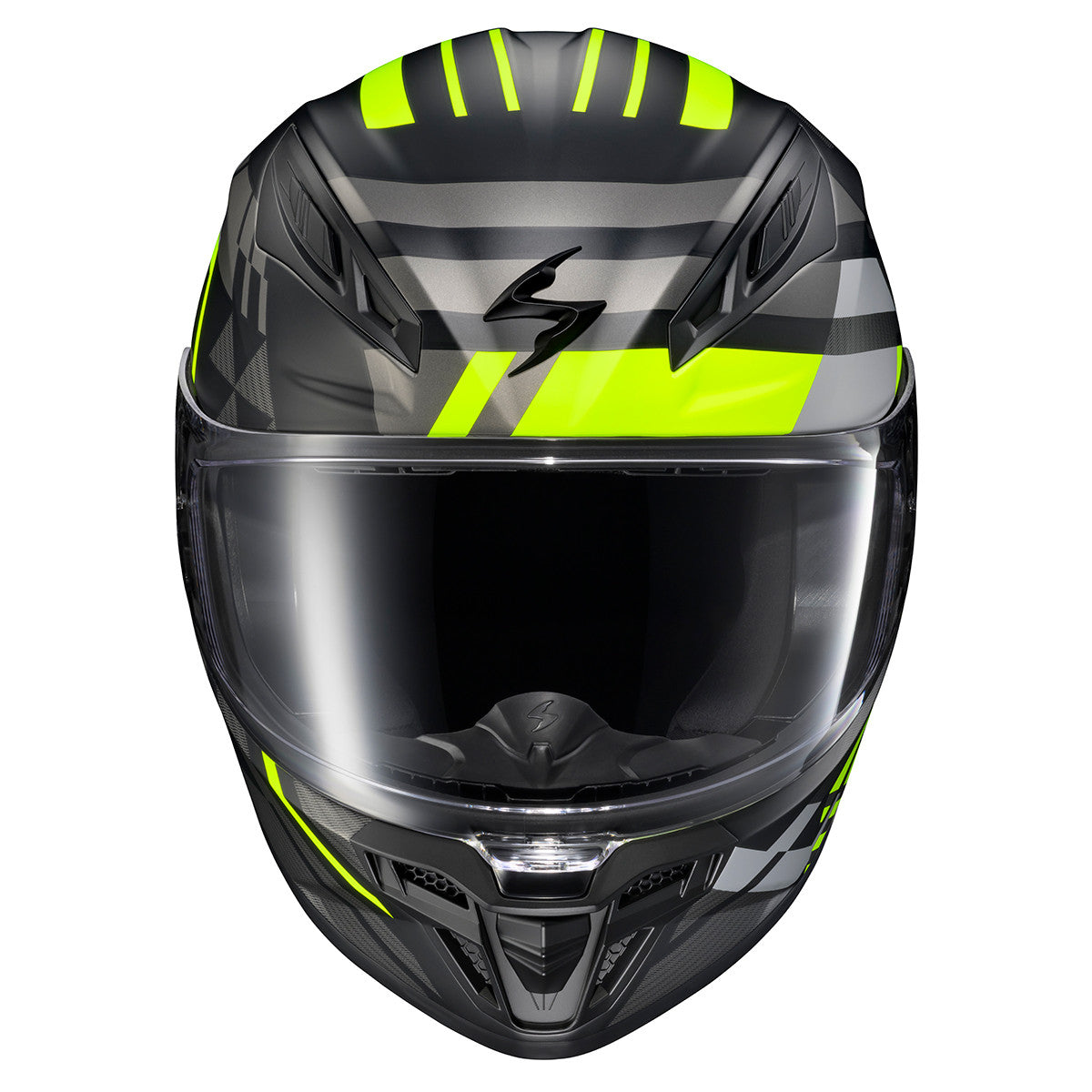 Scorpion-EXO-R430-Paradox-Full-Face-Motorcycle-Helmet-Hi-Viz-Front
