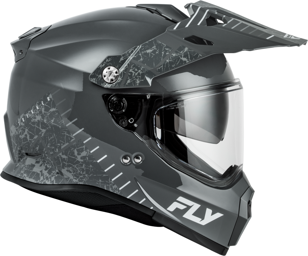 Fly Racing Trekker Granite Grey Motorcycle Helmet