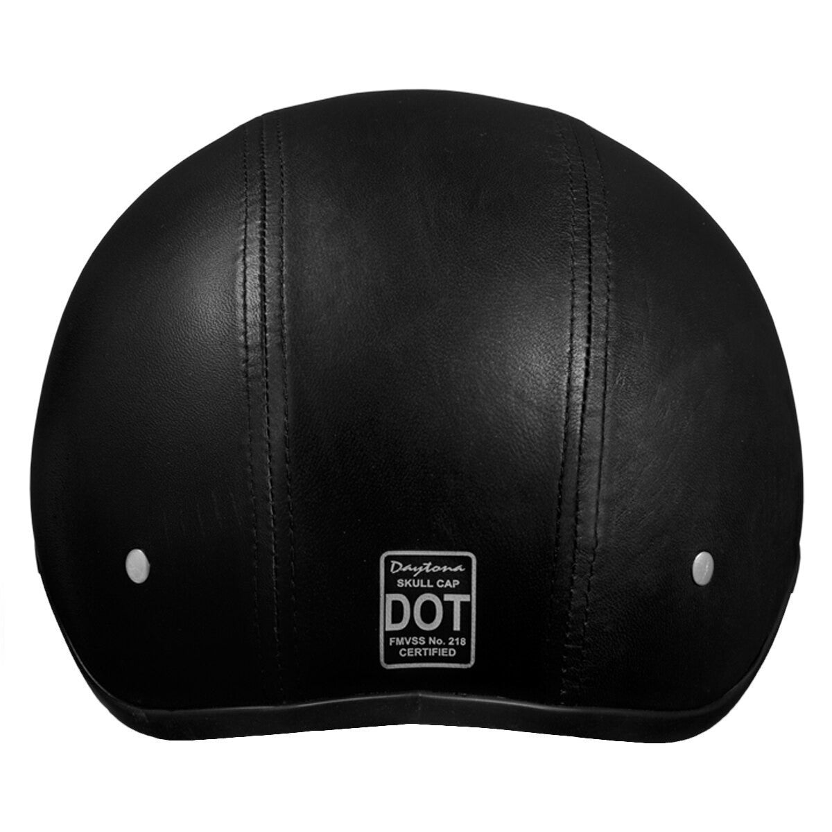 Daytona Skull Cap Leather Half Helmet