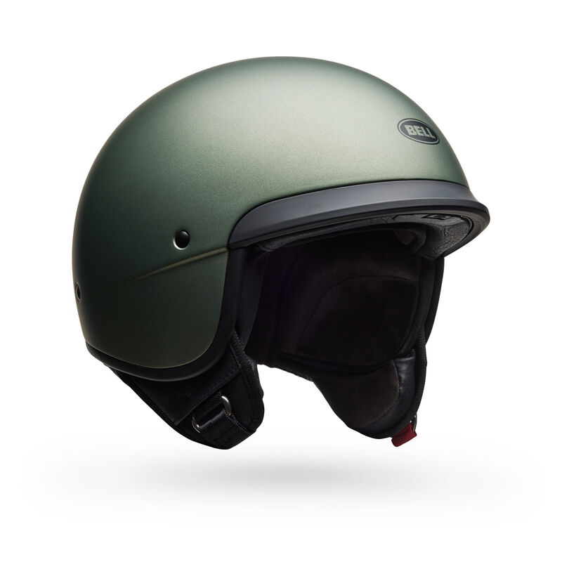 Bell Scout Air Solid Half Face Motorcycle Helmet - Angle & Detail View 12