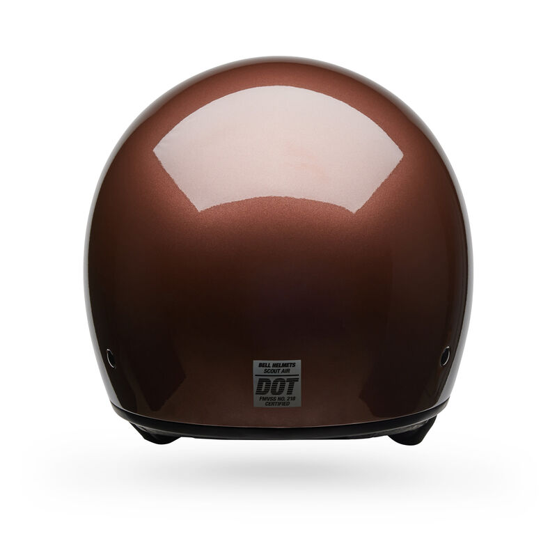 Bell Scout Air Solid Half Face Motorcycle Helmet - Angle & Detail View 24
