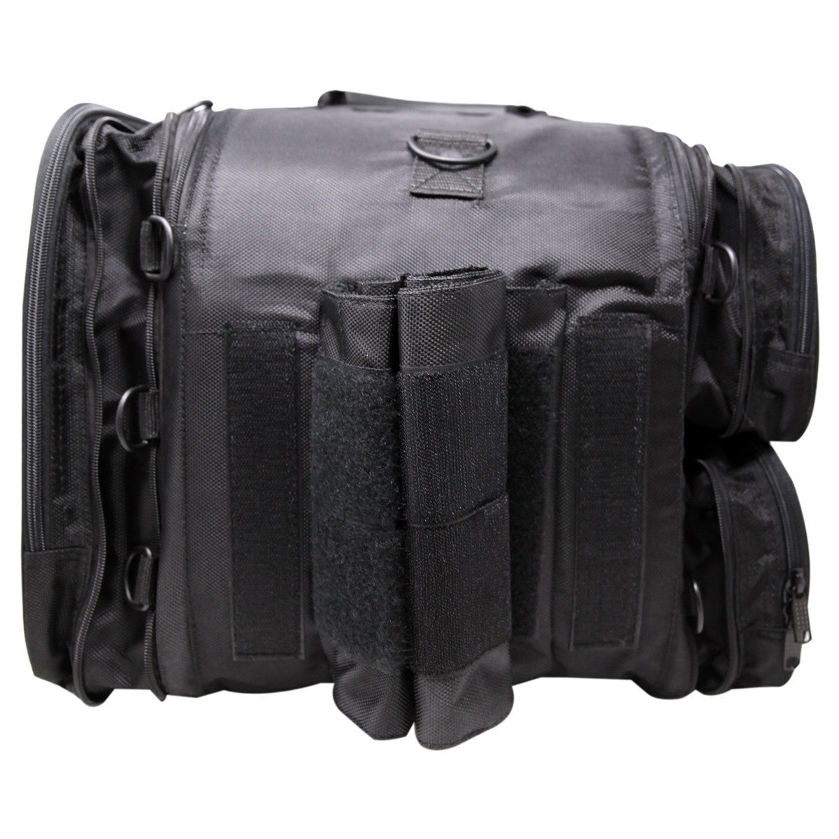 Vance VS340 Black Nylon Motorcycle Luggage Travel Pack Sissy Bar Bag