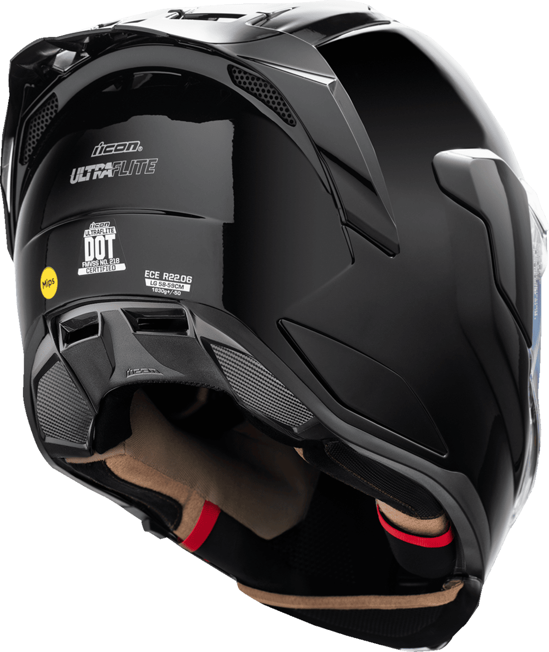 Icon Ultraflite Solid Full Face Motorcycle Helmet