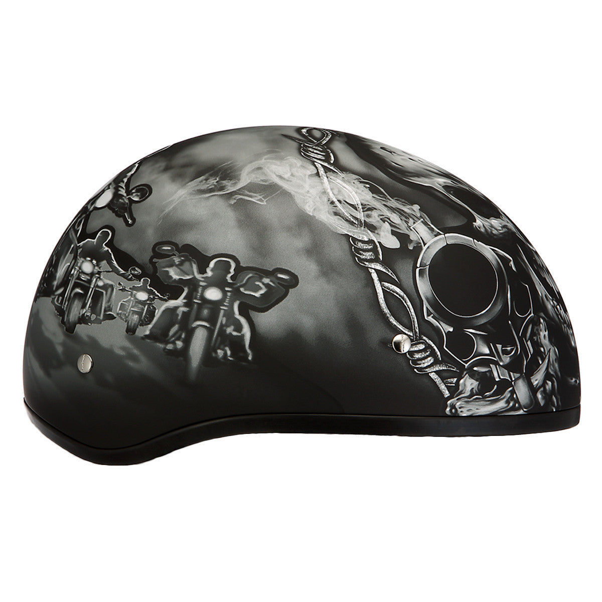 Daytona Skull Cap Guns Helmet View