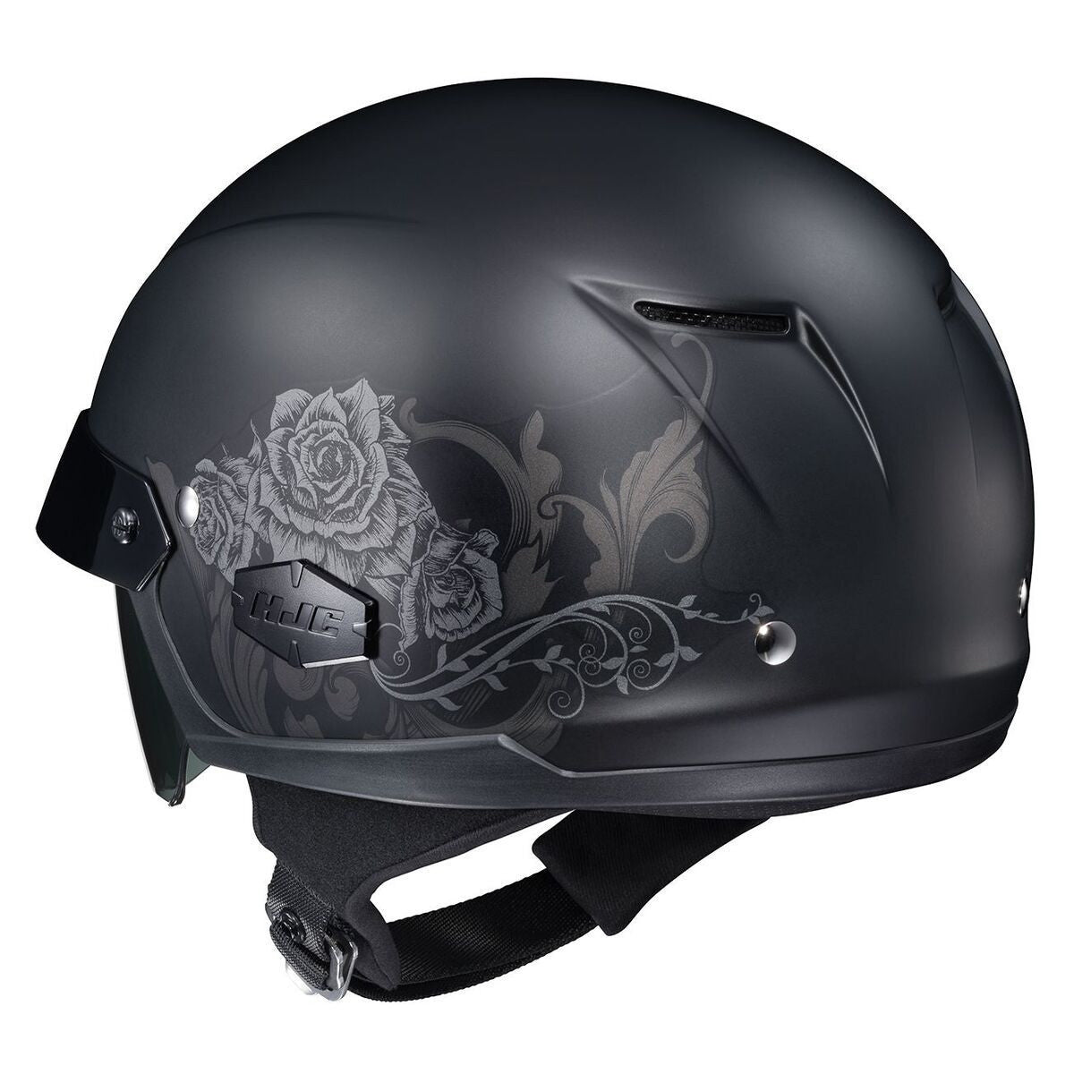 HJC Women's IS-Cruiser Fior Helmet - Black Rear View
