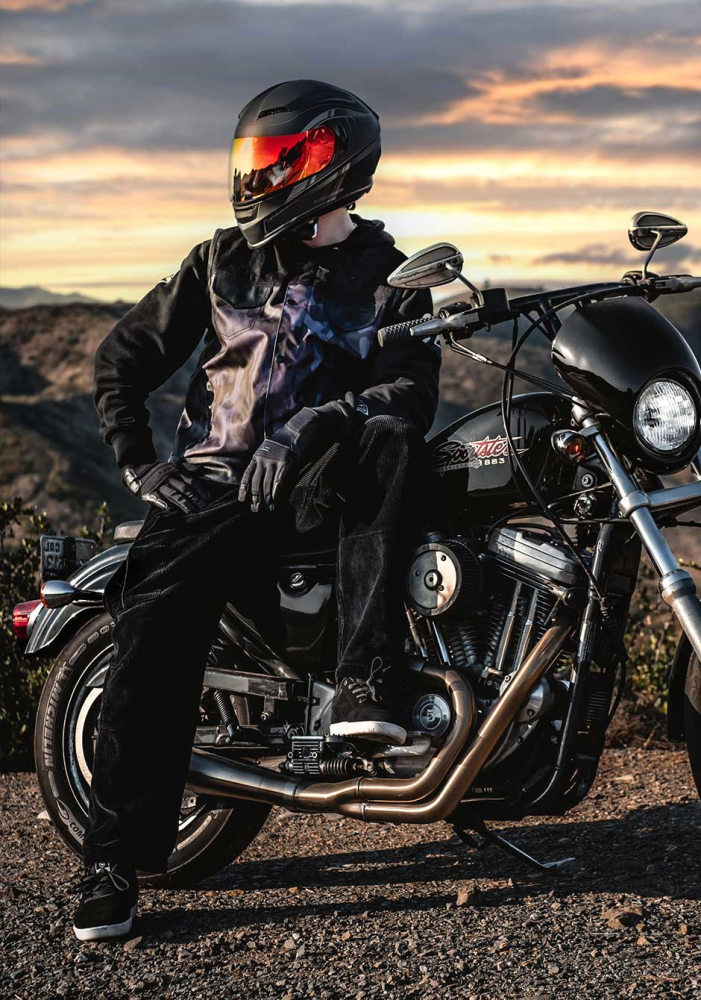 Z1R Jackal Dark Matter Full Face Motorcycle Helmet
