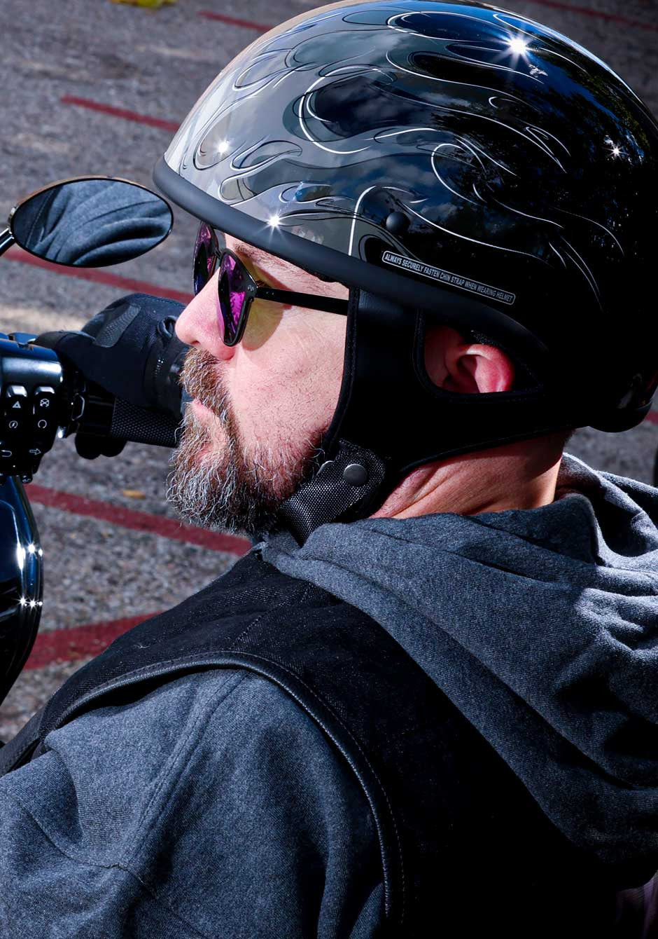 Icon Airflite Dark Rubatone Full Face Motorcycle Helmet