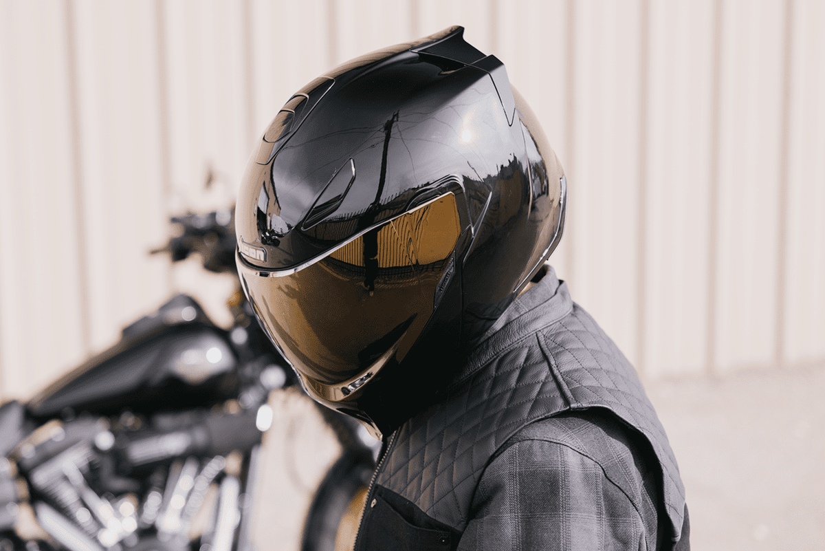 Icon Threshold Solid Modular Motorcycle Helmet