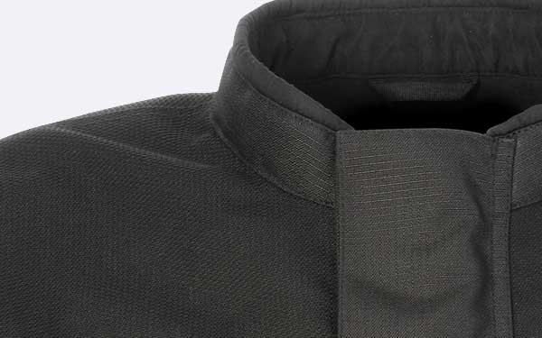 Z1R Men's Counter Textile Motorcycle Riding Jacket - Low profile collar with a microfiber rolltop edge