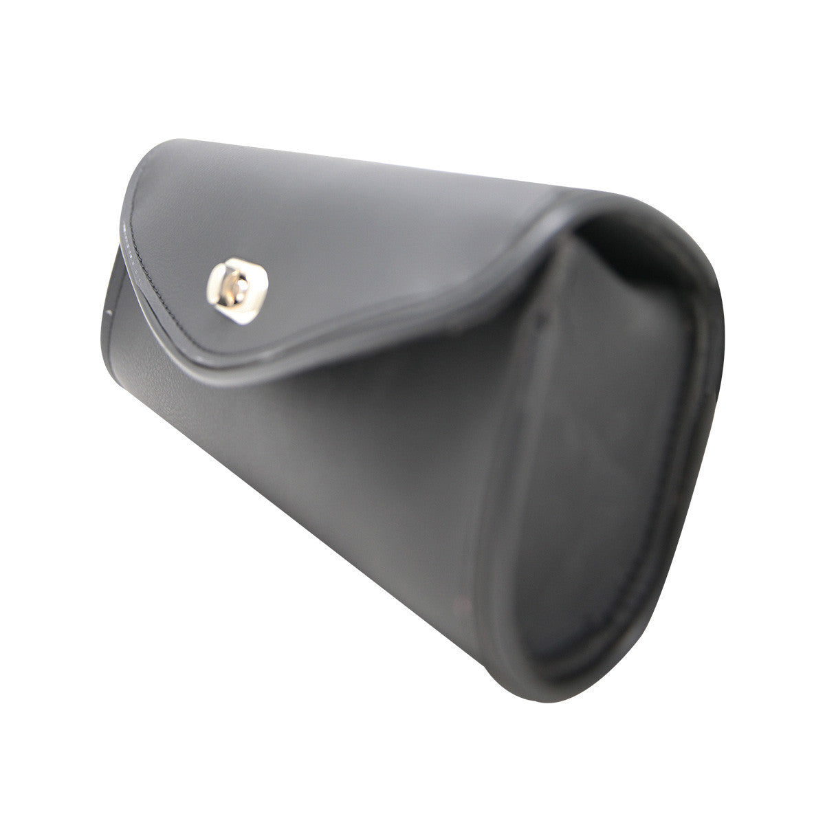 Vance VS180 Black Plain Motorcycle Windshield Bag for Indian Honda Yamaha Kawasaki and Harley Davidson Motorcycles - Side View