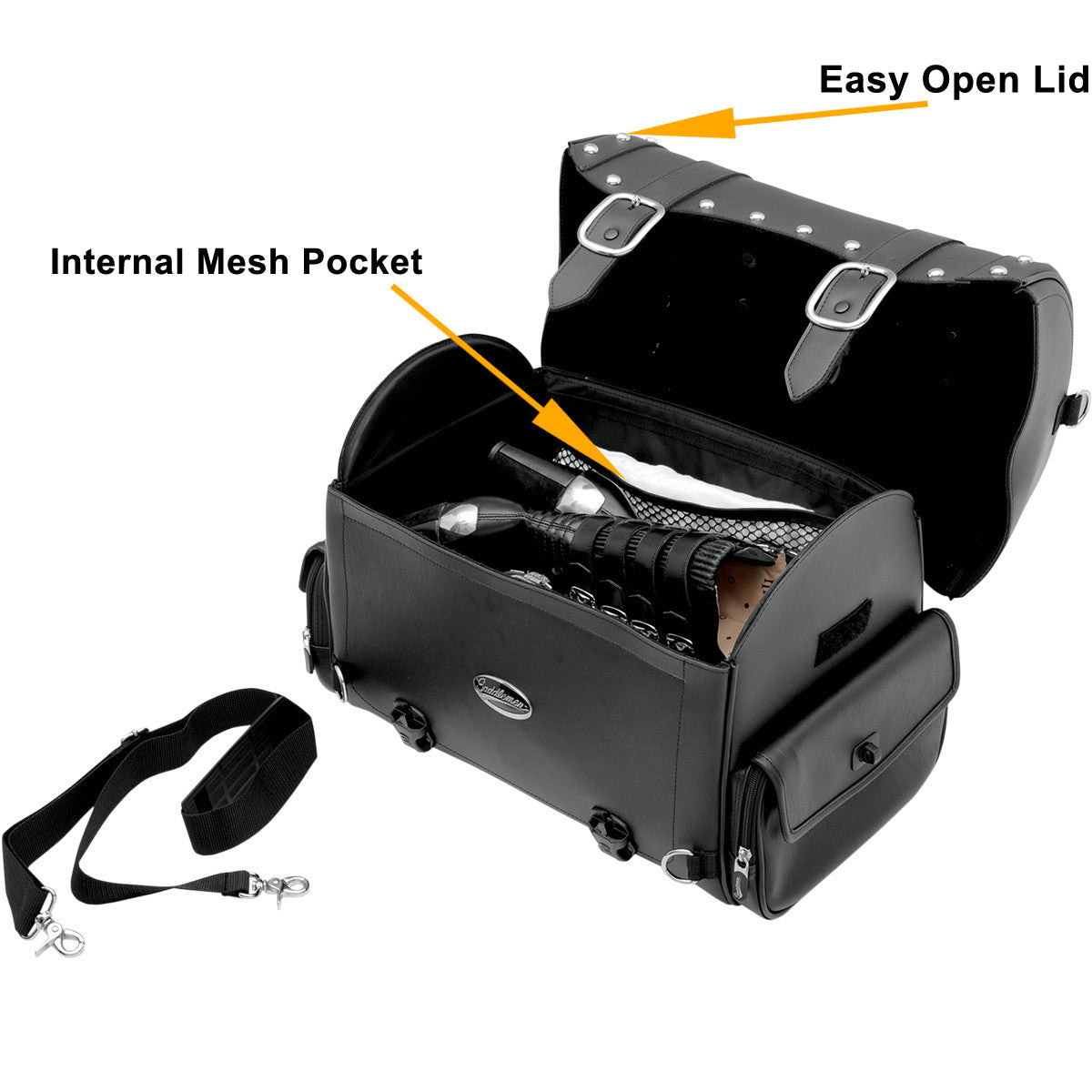 Saddlemen Desperado Express Tail Bag - Infographics