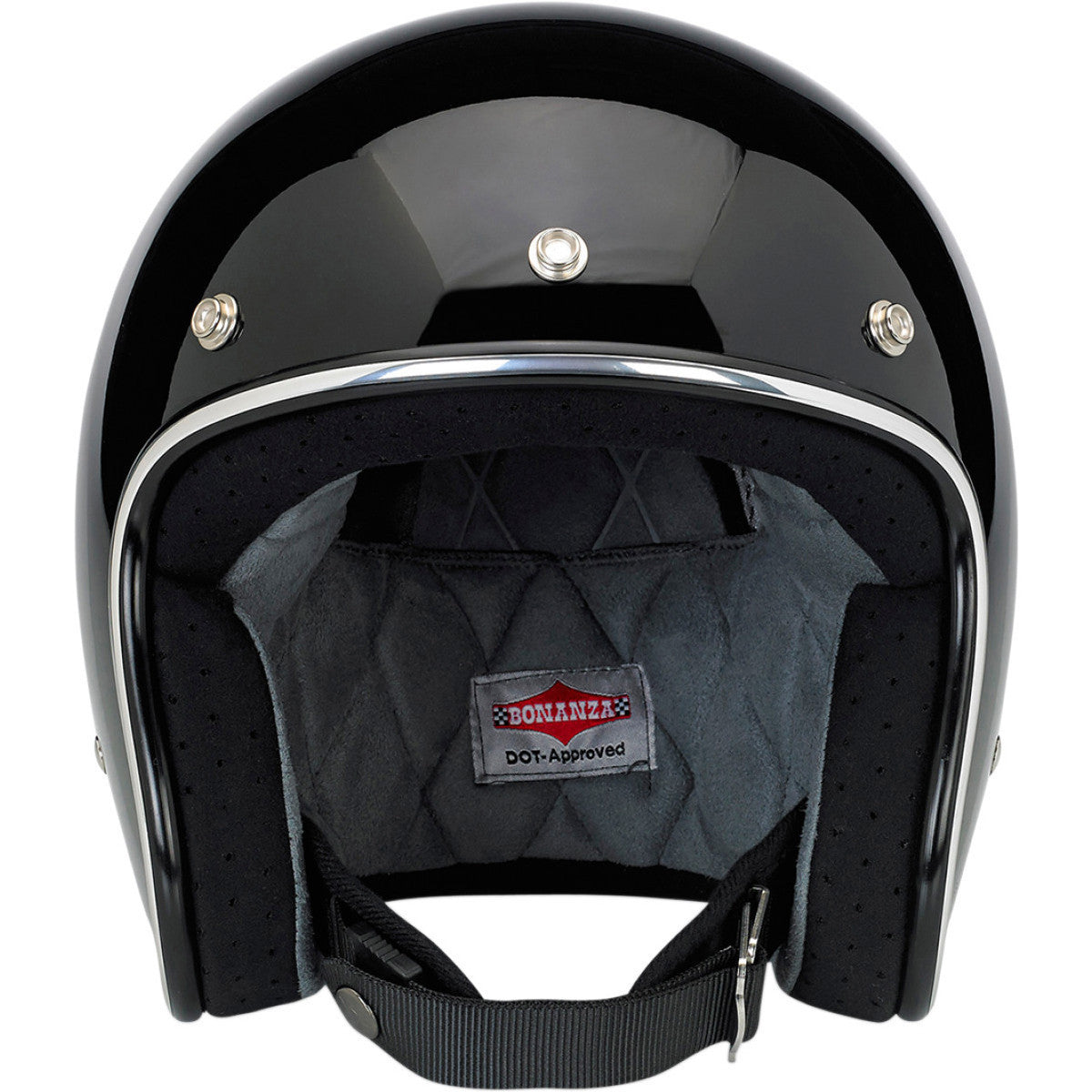 Biltwell Bonanza Black Open Face Helmet