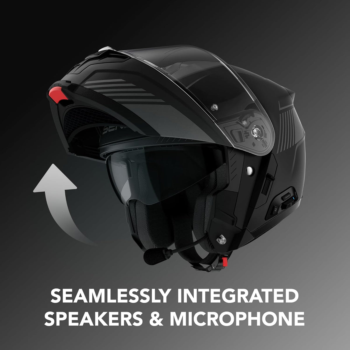 Sena Specter Modular Smart Communication Motorcycle Helmet w/ Mesh Intercom by Harmon Kardon