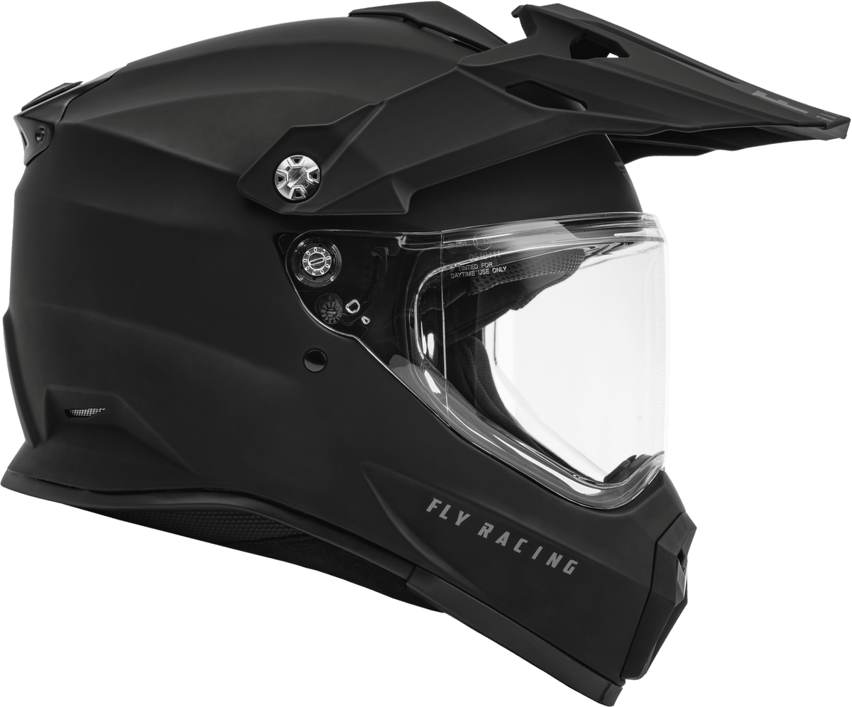 Fly-Racing-Trekker-Solid-Motorcycle-Helmet-Matte-Black-side-view