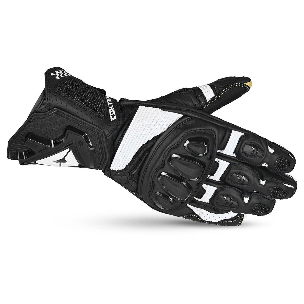 Cortech Men's Sector Pro RR Leather Motorcycle Gloves - Wrist Closure & Cuff View