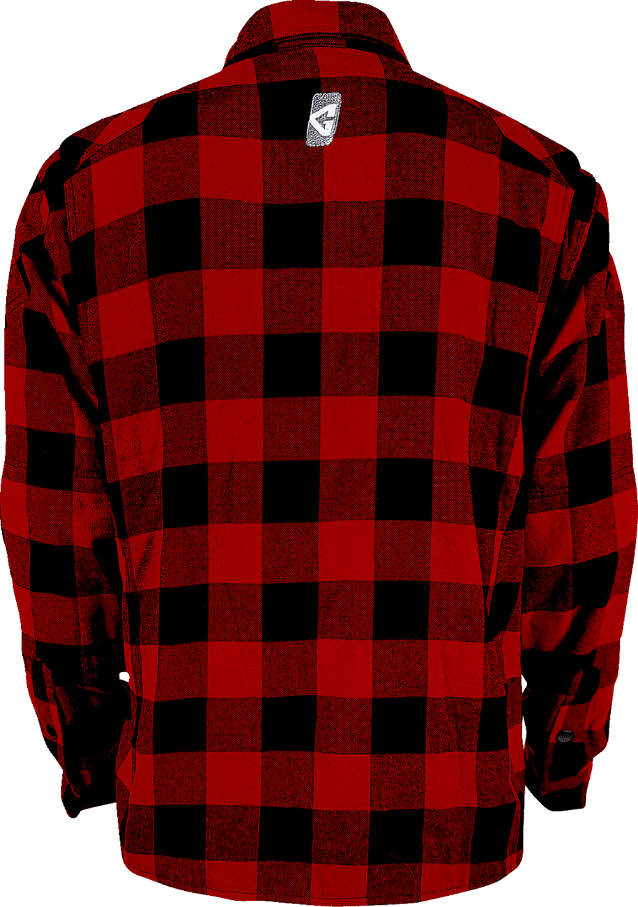 Gerbing Men's 7V Battery Heated Flannel Shirt - Red