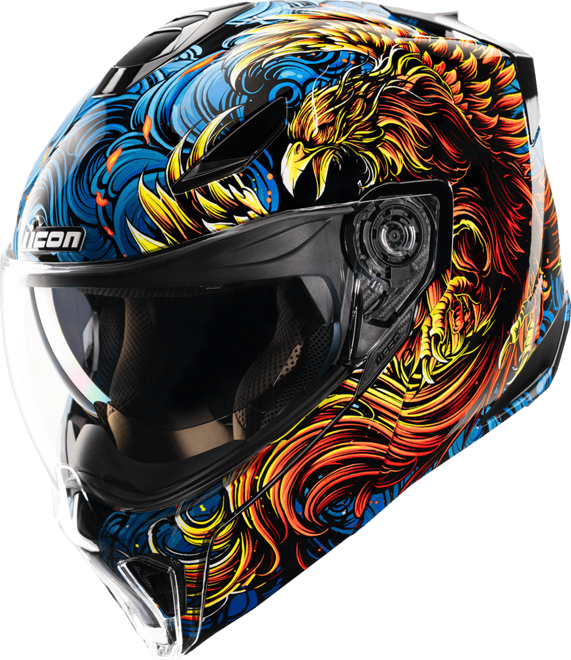 Icon Threshold Burn Birdie Burn Modular Motorcycle Helmet