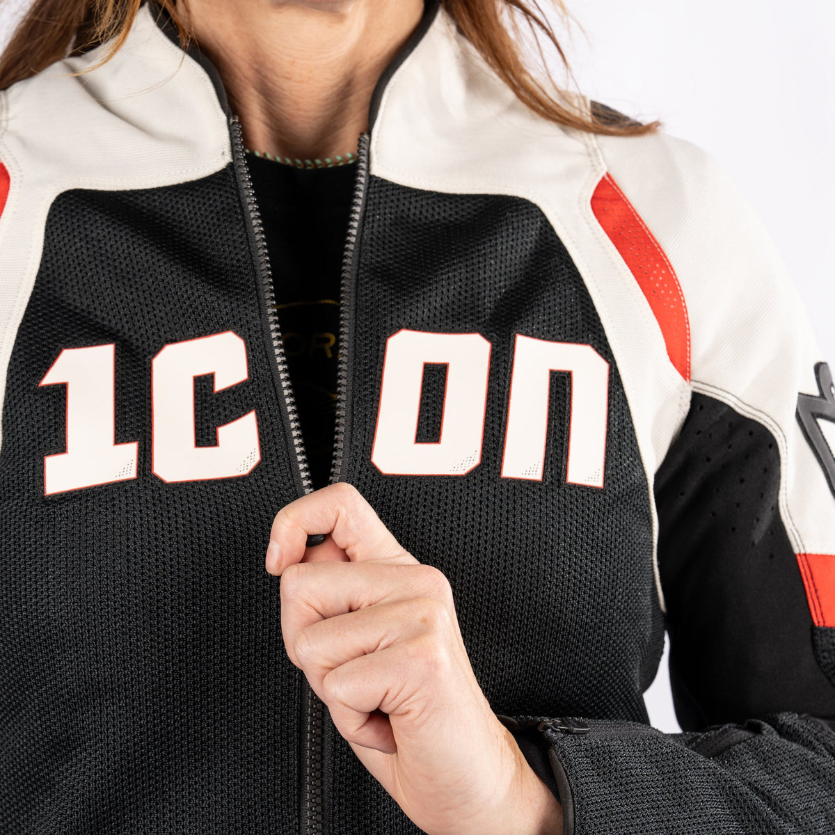 Icon Contra 3 Women's Mesh/Textile Motorcycle Jacket