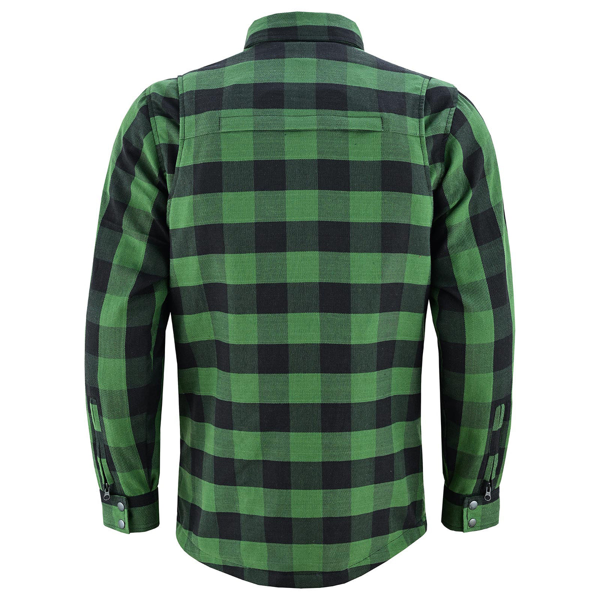vance-leathers-usas-riding-shirts-with-waterproof-zippers-c-e-armor-green-black-back-view