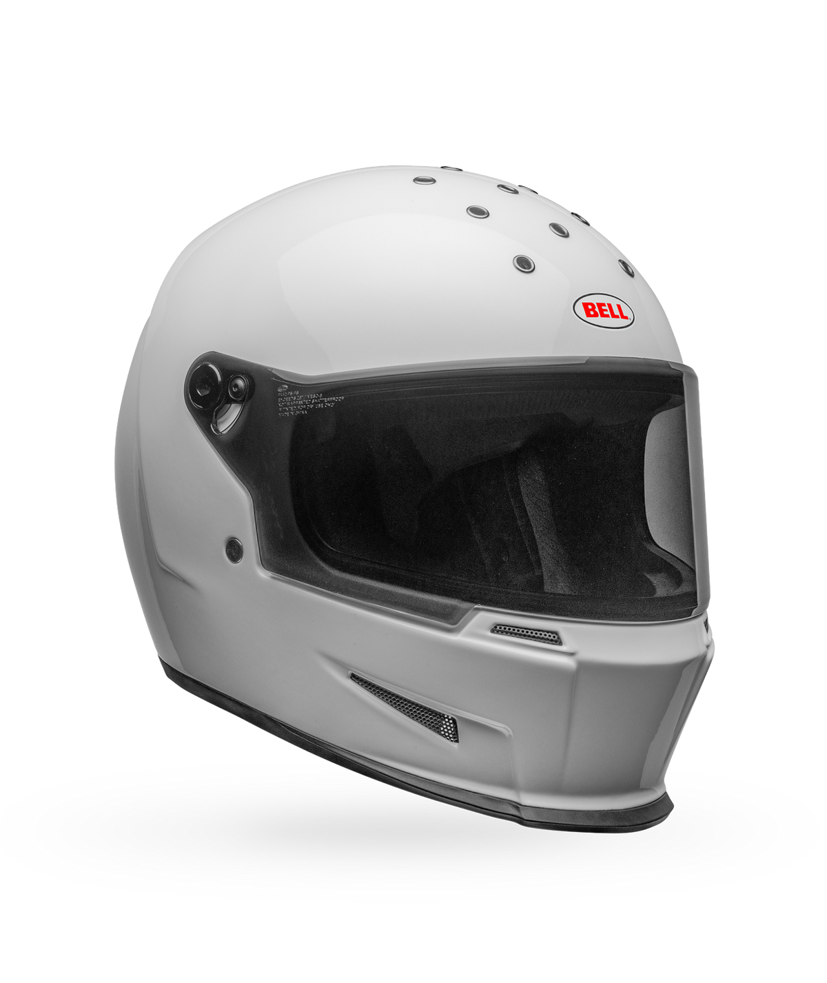 Bell Eliminator Solid Full Face Motorcycle Helmet - Angle & Detail View 17