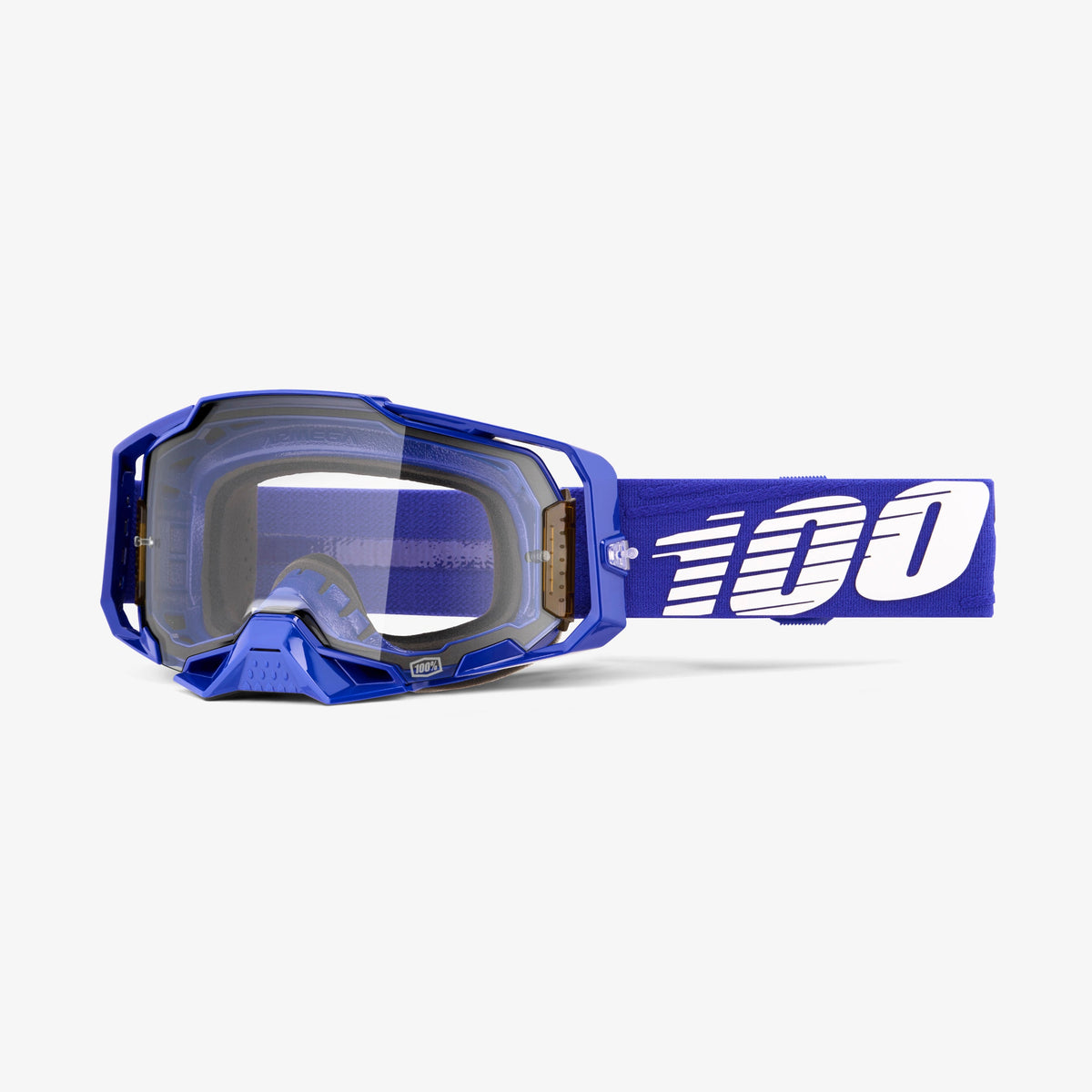 100% Armega Klein Mirror True Gold & Clear Lens Goggle - Clear
