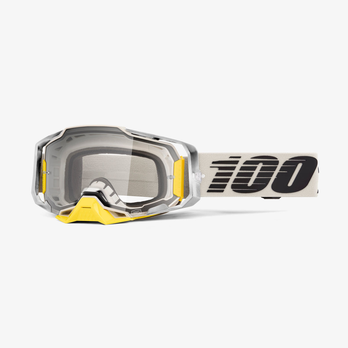 100% Armega Viggo Mirror Silver Flash & Clear Lens Goggle - Clear