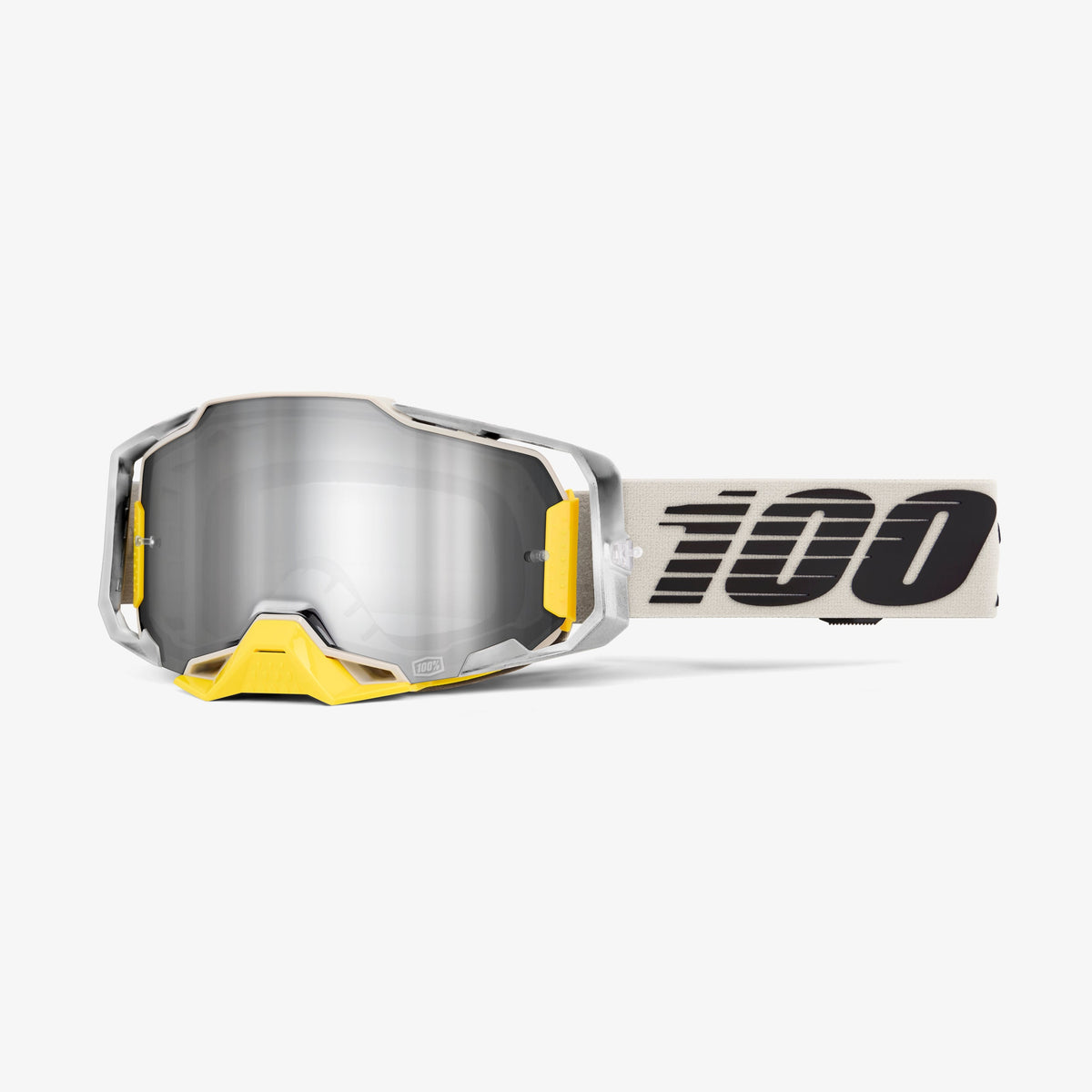 100% Armega Viggo Mirror Silver Flash & Clear Lens Goggle - Mirror