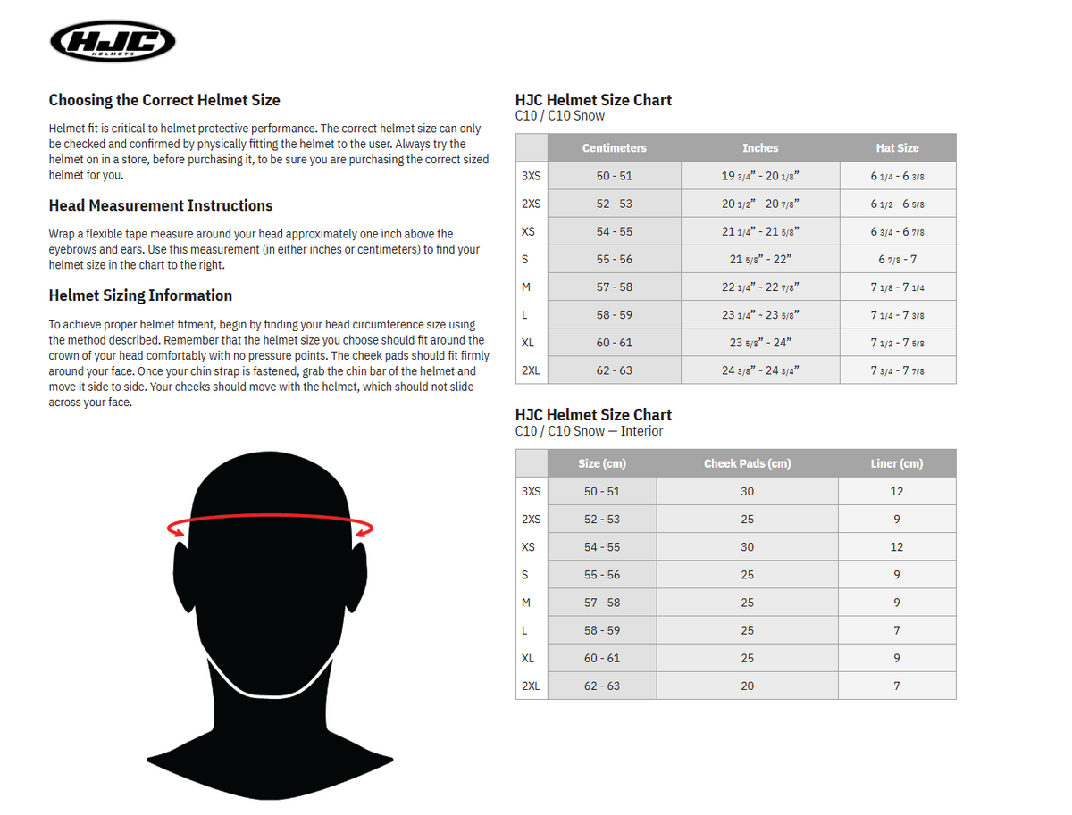 HJC C10 FOP Full Face Motorcycle Helmet