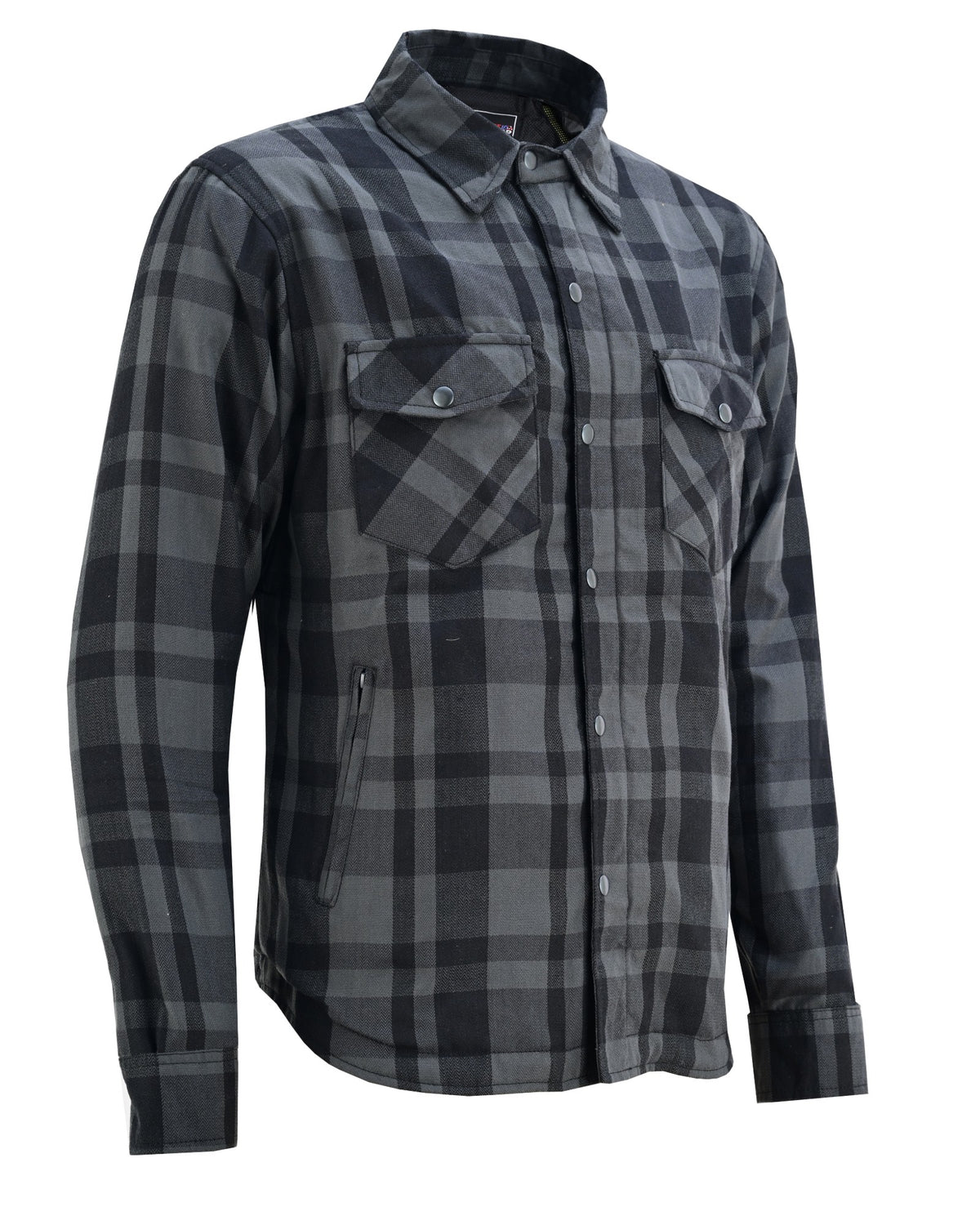 mens-armored-motorcycle-flannel-shirt-multiple-pockets-ce-level-2-armor-reinforced-by-kevlar-by-dupont-water-resistant-grey-main