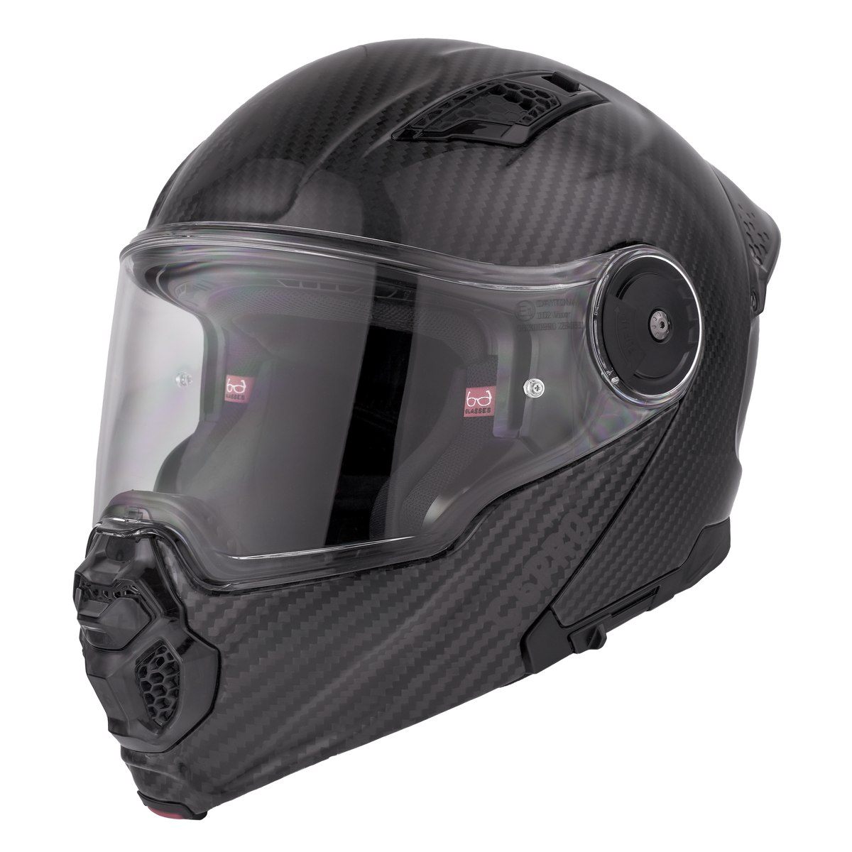 Daytona C6 Pro Carbon Fiber Modular Motorcycle Helmet