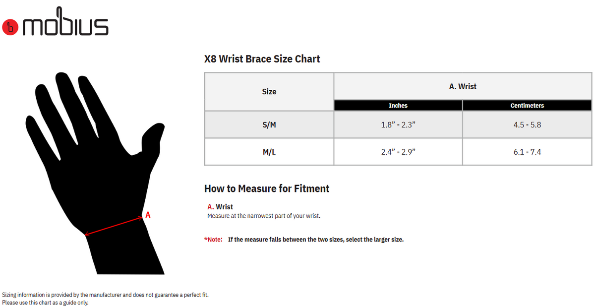 Mobius X8 Wrist Brace
