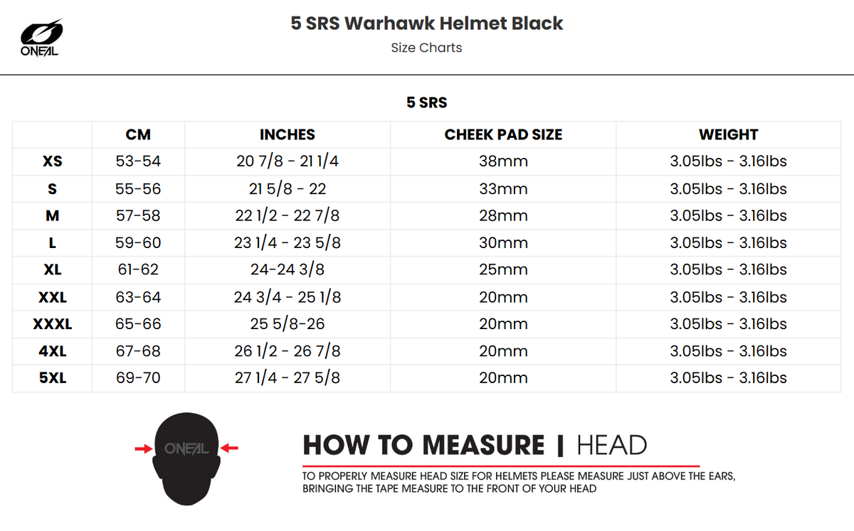 O'Neal 5 SRS Warhawk MX Motorcycle Helmet