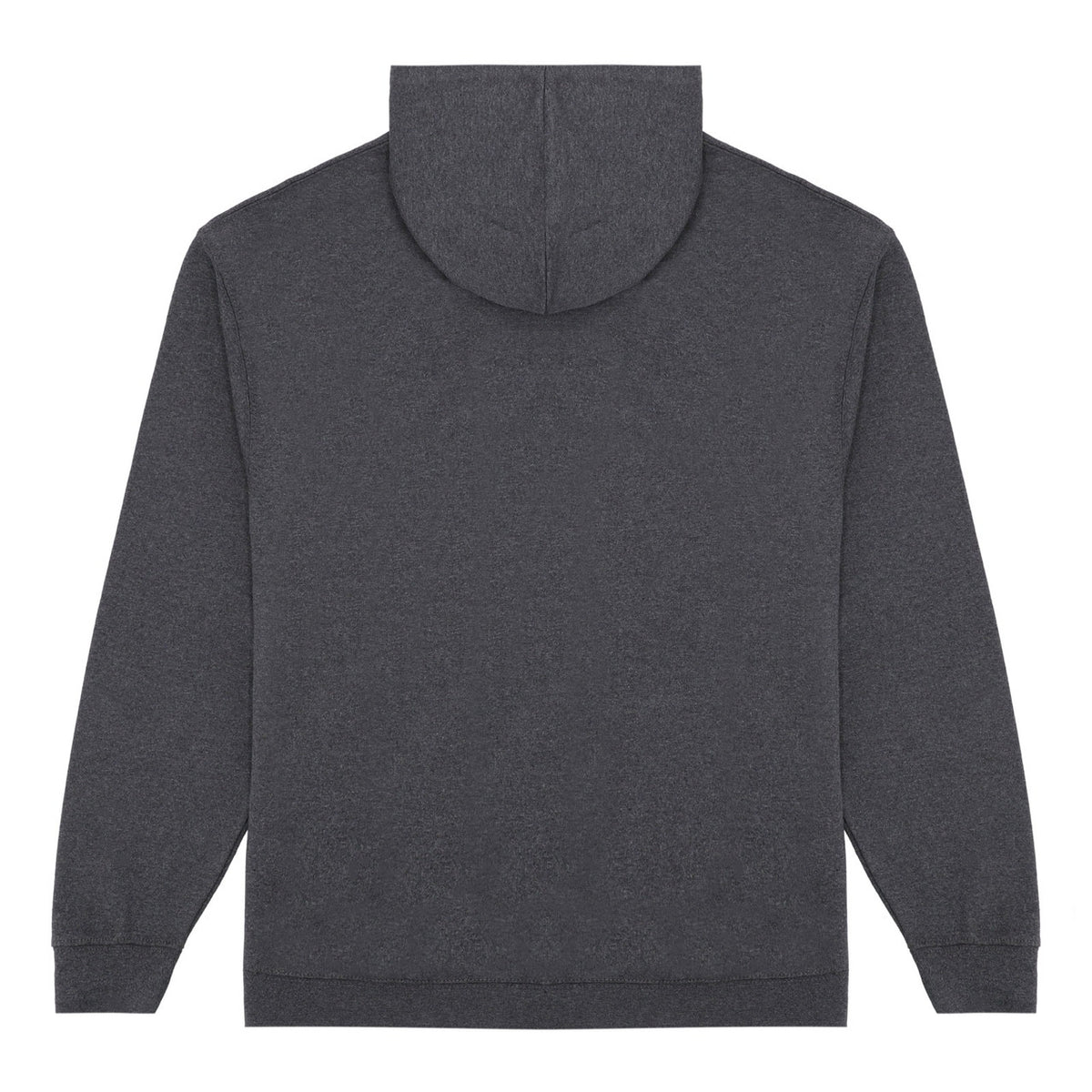 Vance-Unisex-60-40-Zip-Up-Hoodie-Charcoal-back-view