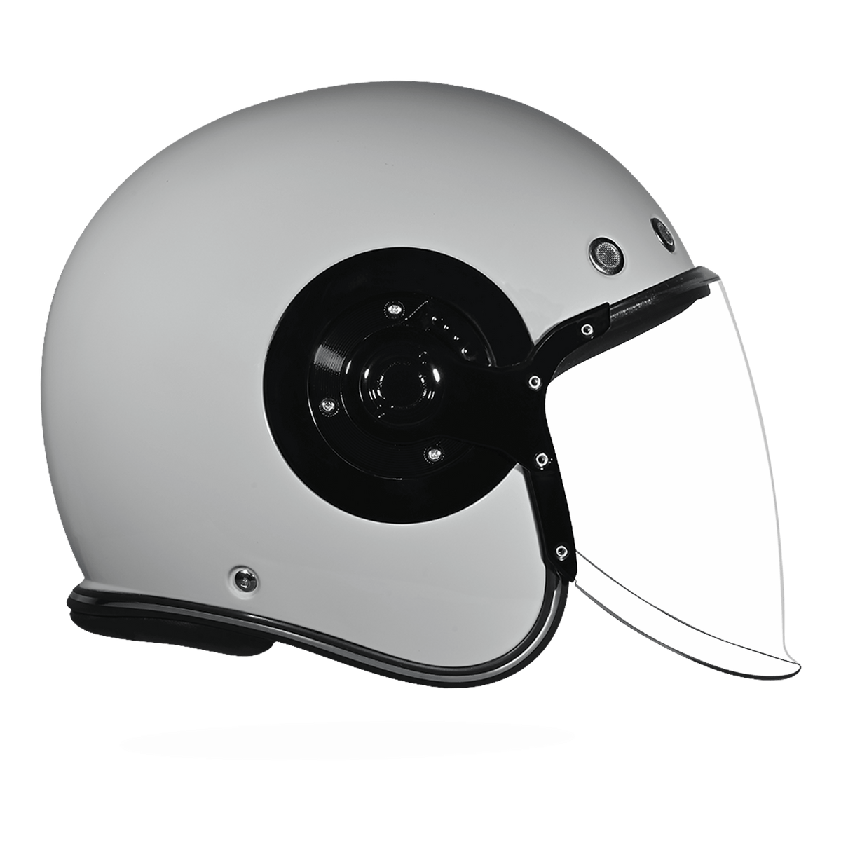 Daytona Retro Jet Solid Open Face Motorcycle Helmet