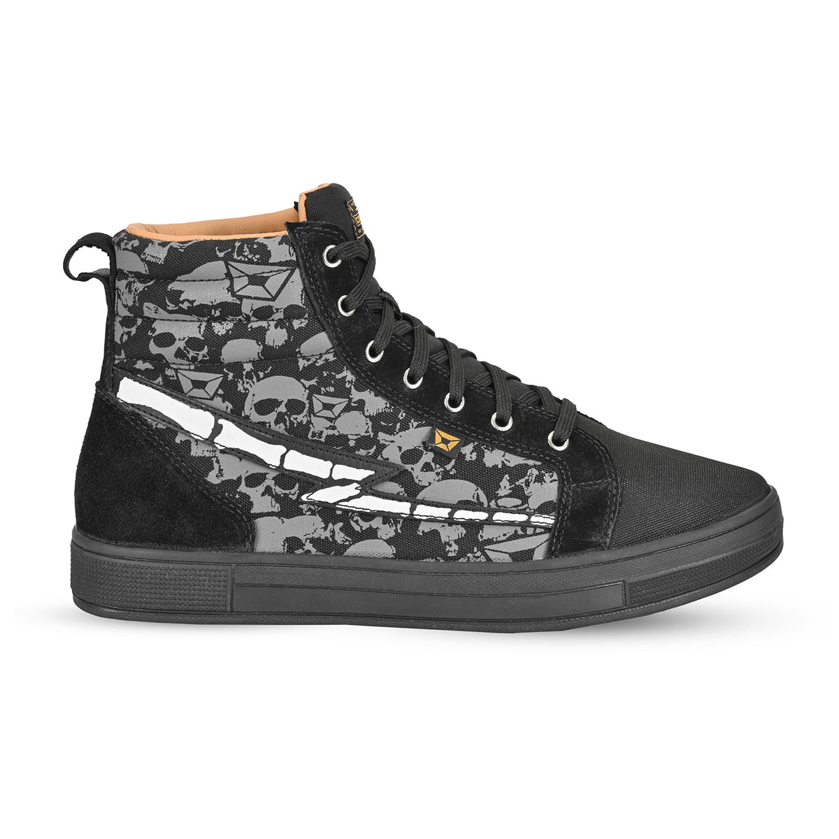 Cortech Men's Slayer Canvas Skulls Riding Shoes