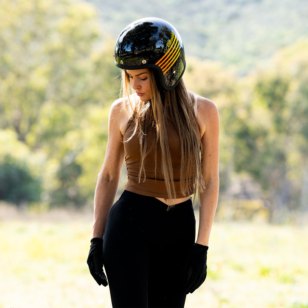 Biltwell Bonanza Lightspeed Open Face Motorcycle Helmet