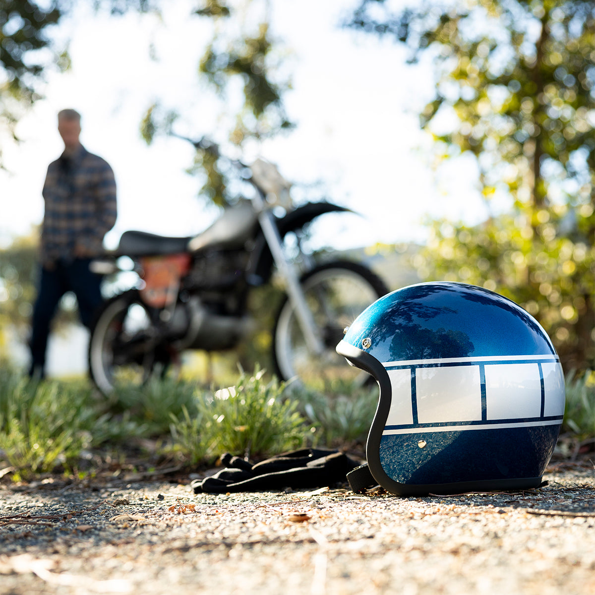 Biltwell Bonanza Holeshot Open Face Motorcycle Helmet