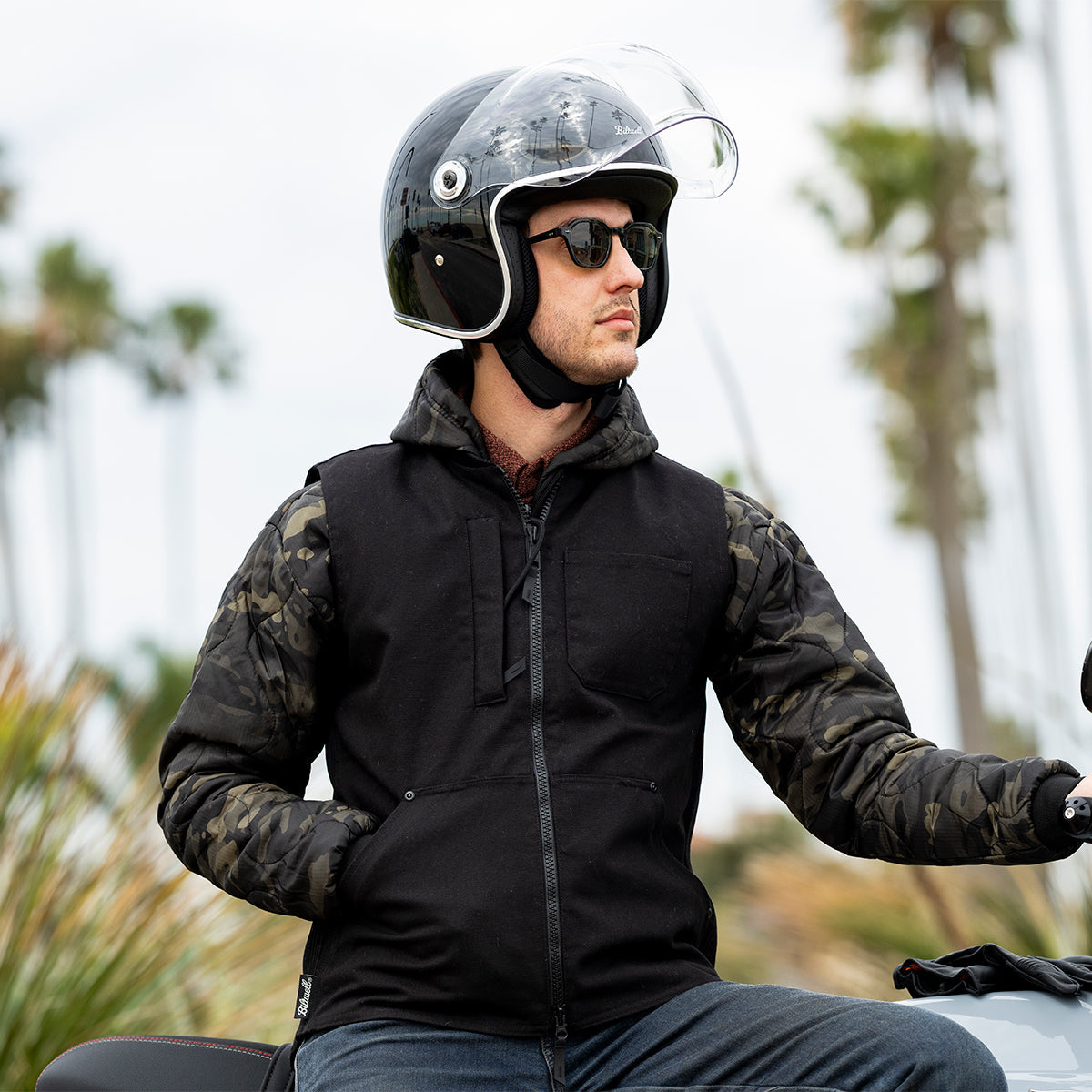 Biltwell Tahoe Solid Open Face Motorcycle Helmet