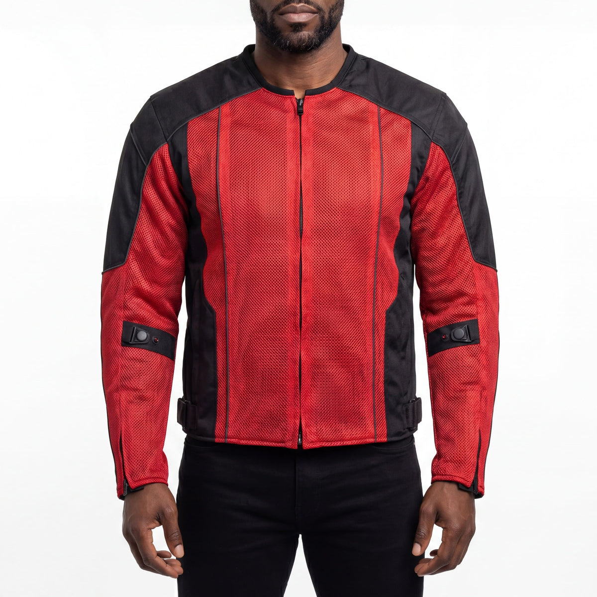Vance Men's 3-Season Mesh/Textile CE Armor Motorcycle Jacket