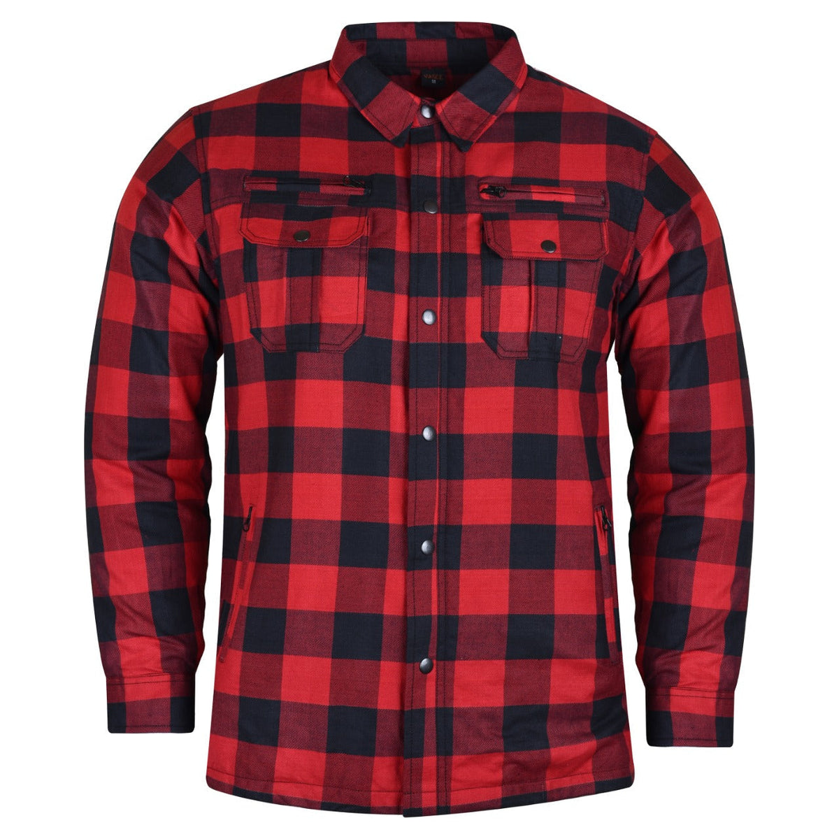 vance-leathers-usas-riding-shirts-with-waterproof-zippers-c-e-armor-red-black-front-view