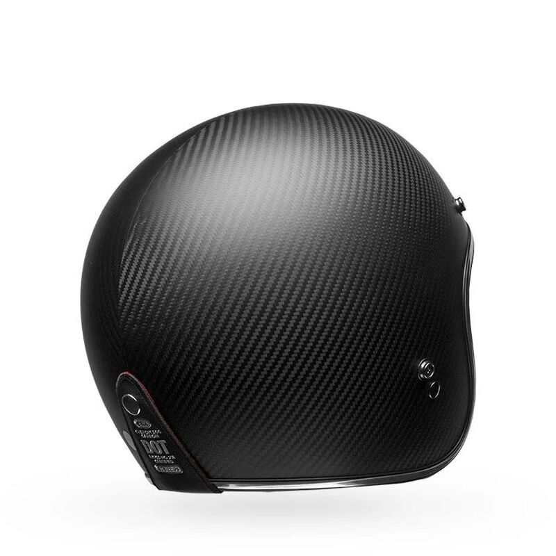 Bell Custom 500 Carbon Open Face Motorcycle Helmet - Back View
