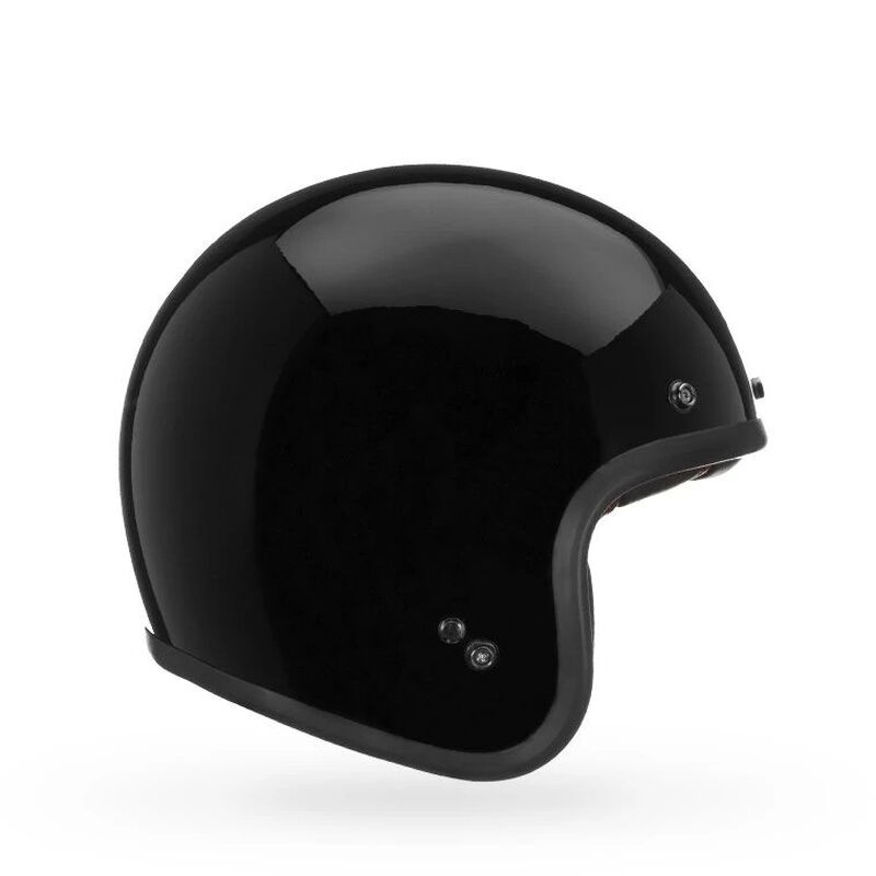 Bell Custom 500 Solid Open Face Motorcycle Helmet - Side Profile View